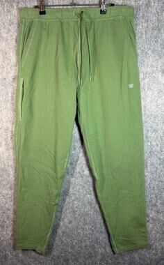 Mack Weldon Ace Jogger Sweatpants Green Mens Large Athleisure Stretch